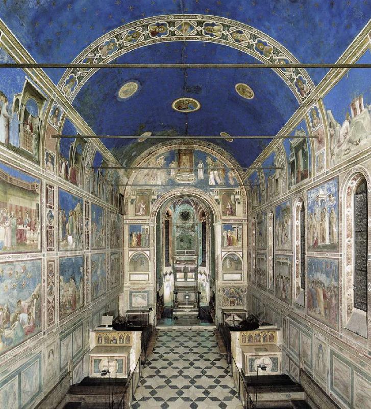 GIOTTO di Bondone The Chapel viewed from the entrance dfg Norge oil painting art
